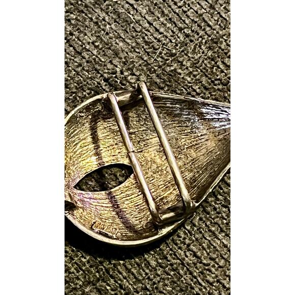 Mimi di N 1986 Silver Tone Sculptural Belt Buckle - Picture 6 of 9
